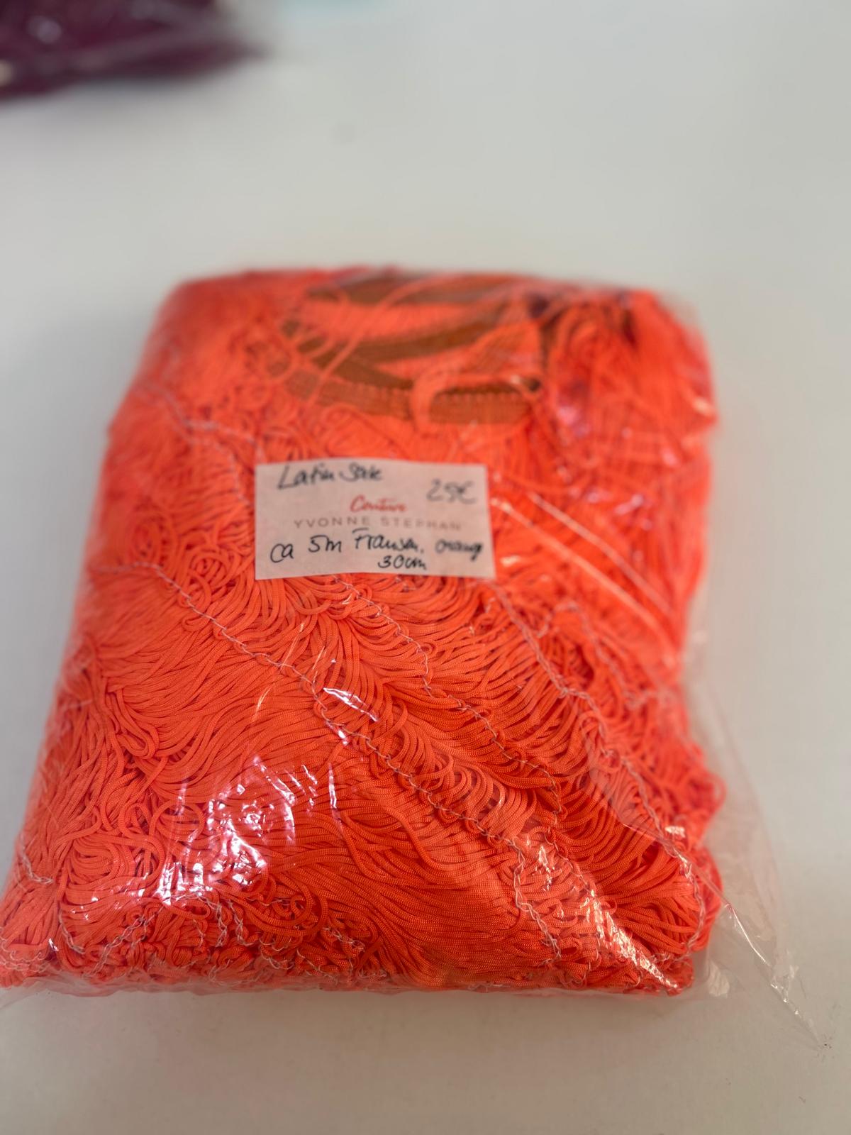 Fransen, orange (ca. 5m x 30cm)