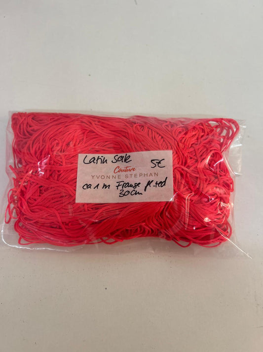 Fransen, fluorenscent red (ca. 1m x 30cm)